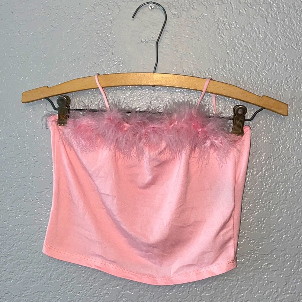 Faded Rose Barbie pink tank top